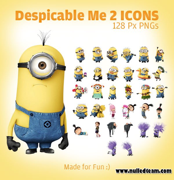 Despicable me 2 minion Icons PNGs