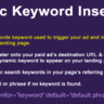 Wordpress Dynamic Keyword Insertion