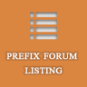Prefix Forum Listing