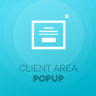 Client Area Popup For WHMCS