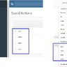 Saved Actions Sorting