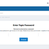 Topic Password Protection